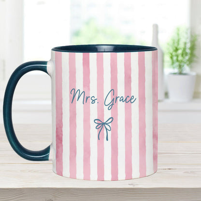 Back To School Gift for Teacher - Personalized Teacher Accent Mug