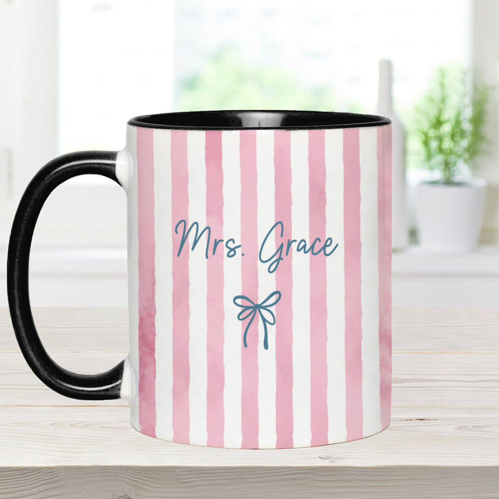 Back To School Gift for Teacher - Personalized Teacher Accent Mug
