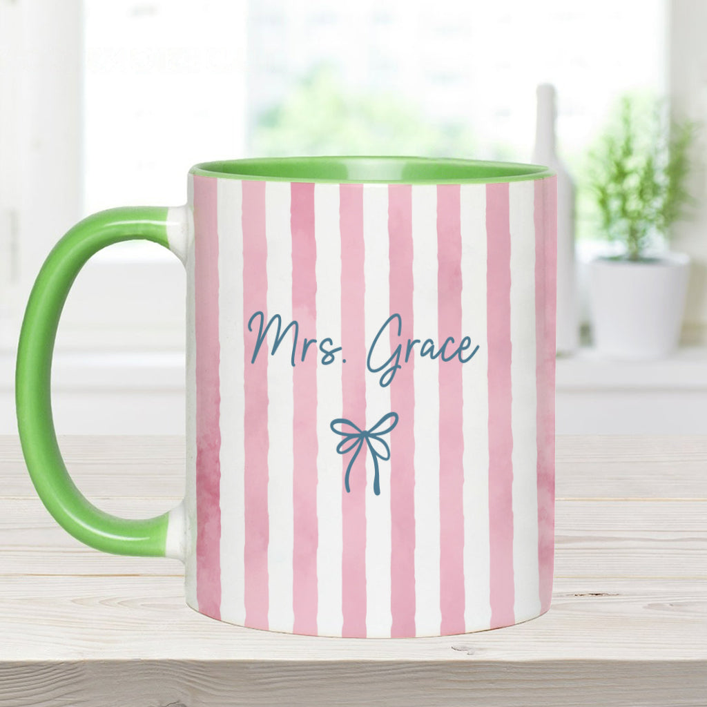 Back To School Gift for Teacher - Personalized Teacher Accent Mug