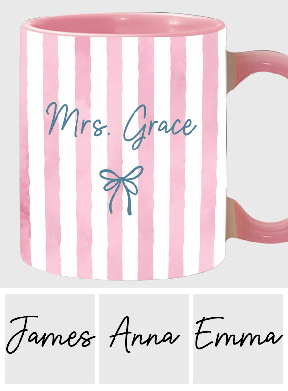 Back To School Gift for Teacher - Personalized Teacher Accent Mug