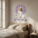 Let That Sh*t Go - Personalized Yoga Decal Die Cut