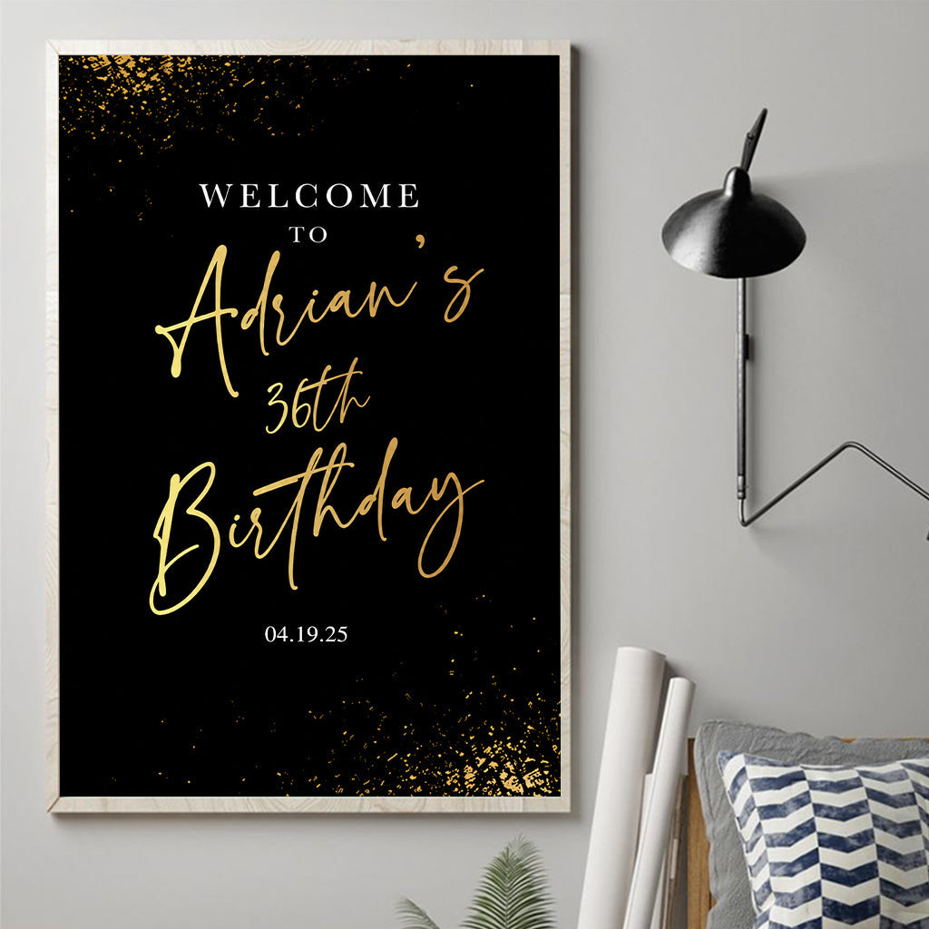 Happy Birthday - Personalized Birthday Canvas And Poster