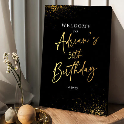 Happy Birthday - Personalized Birthday Canvas And Poster