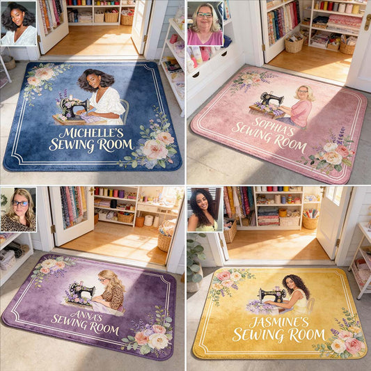 Sewing Room - Personalized Sewing Non-Slip Tufted Rug