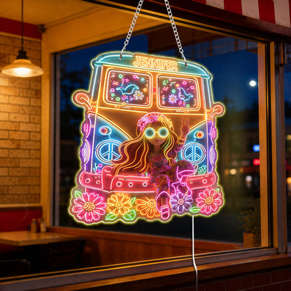 Hippie Souls - Personalized Hippie Neon LED Light Sign