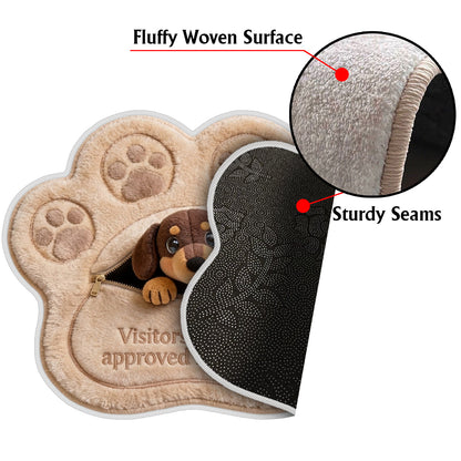 Visitors Must Be Approved - Personalized Dog Non-Slip Tufted Rug