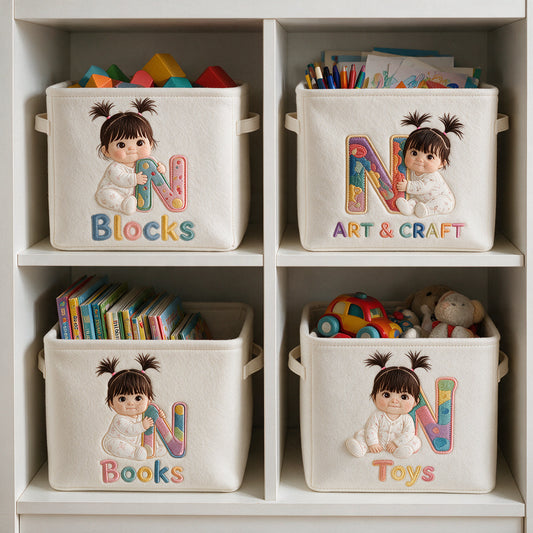Little Helper Basket - Personalized Kid Rectangle Storage Basket