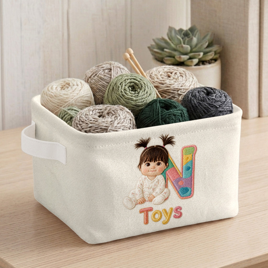 Little Helper Basket - Personalized Kid Rectangle Storage Basket