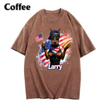 Patriotic USA - Personalized Dog Washed T-Shirt