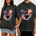 Patriotic USA - Personalized Dog Washed T-Shirt