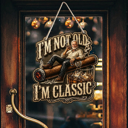 I'll Be in the Backyard - Personalized Whisky Custom Shaped Wood Sign