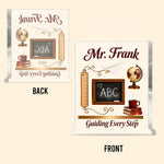 Vintage Teacher - Personalized Teacher Custom Shaped Acrylic Plaque