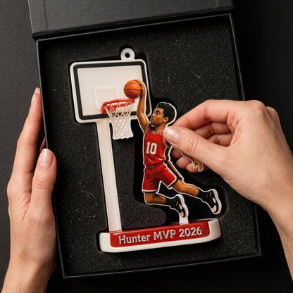 Custom From Any Photo - Personalized Basketball Premium 3D Ornament