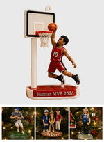 Custom From Any Photo - Personalized Basketball Premium 3D Ornament