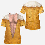 It's Beer O'clock - Personalized Beer Full Print T-shirt & Men Shorts