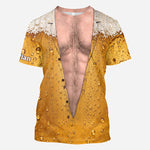 It's Beer O'clock - Personalized Beer Full Print T-shirt & Men Shorts