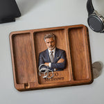 Desk Essentials - Personalized Colleague Wood Tray