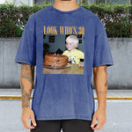 Birthday Gift - Personalized Birthday Washed T-Shirt