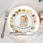 Happy Meal - Personalized Kid Ceramic Round Plate