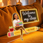 Back To School Gift, Teacher Gift Idea - Personalized Teacher Neon LED Light Sign