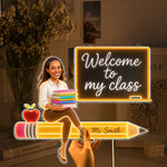 Back To School Gift, Teacher Gift Idea - Personalized Teacher Neon LED Light Sign