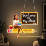Back To School Gift, Teacher Gift Idea - Personalized Teacher Neon LED Light Sign