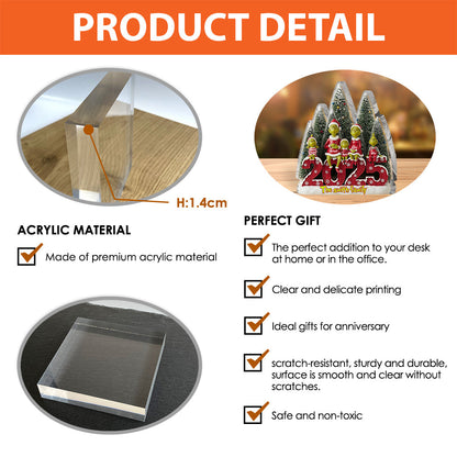 Merry Christmas - Personalized Stole Christmas Custom Shaped Acrylic Plaque