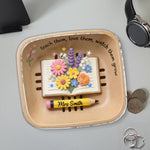 Teacher Gifts Boho Kraft - Personalized Teacher Catch-All Tray