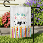 Happy Birthday - Personalized Birthday Garden Flag