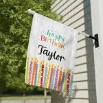 Happy Birthday - Personalized Birthday Garden Flag