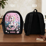 Back To School Gift Idea - Personalized Kid Changeable Leather Patch Backpack