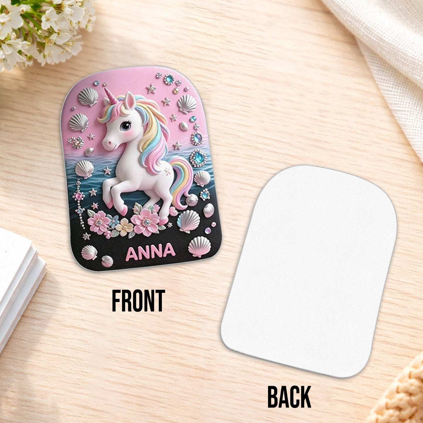 Back To School Gift Idea - Personalized Kid Changeable Leather Patch Backpack