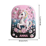 Back To School Gift Idea - Personalized Kid Changeable Leather Patch Backpack