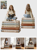 Reading Book - Personalized Book Premium 3D Figurine