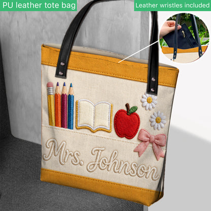 Teacher Gifts - Personalized Teacher Tote Bag