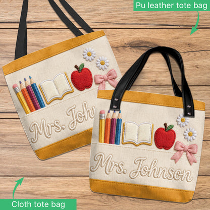 Teacher Gifts - Personalized Teacher Tote Bag