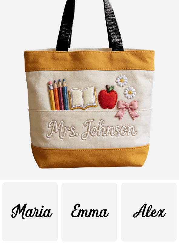 Teacher Gifts - Personalized Teacher Tote Bag