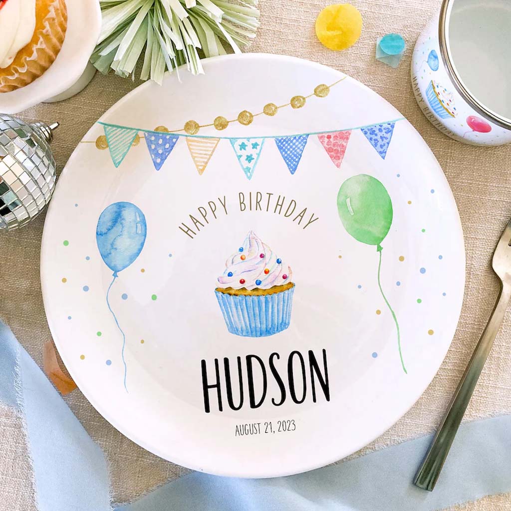 Happy Birthday - Personalized Birthday Ceramic Round Plate