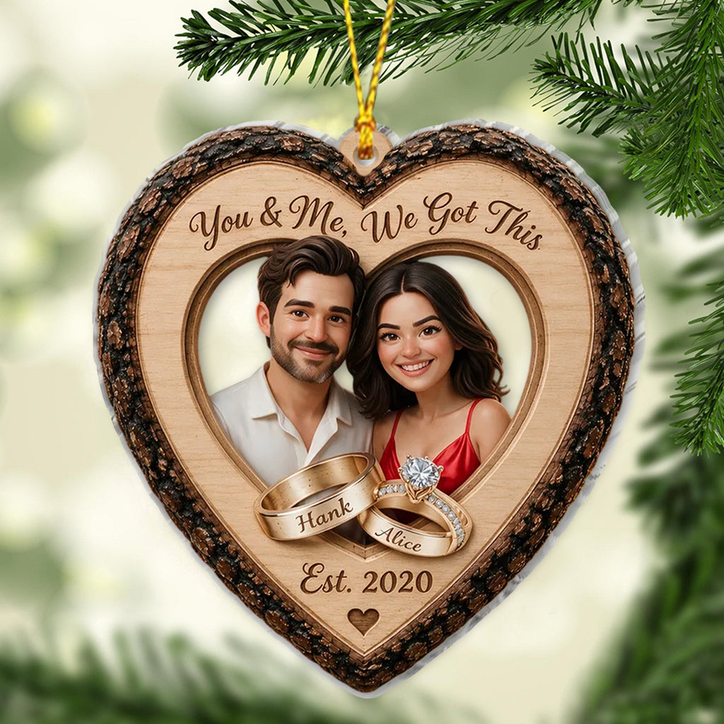 Our Christmas Together - Personalized Couple Ornament