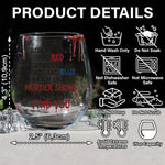 Bloody Sip - Personalized Wine All Over Wine Glass