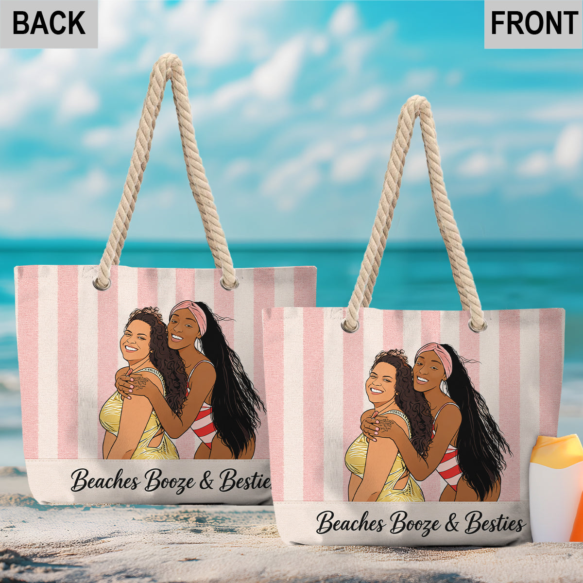 Friends - Personalized Bestie Beach Bag