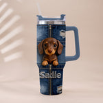 Love My Pet - Personalized Pet Tumbler With Plush Charm