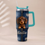 Love My Pet - Personalized Pet Tumbler With Plush Charm