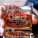Happy Birthday - Personalized Birthday Whiskey Glass
