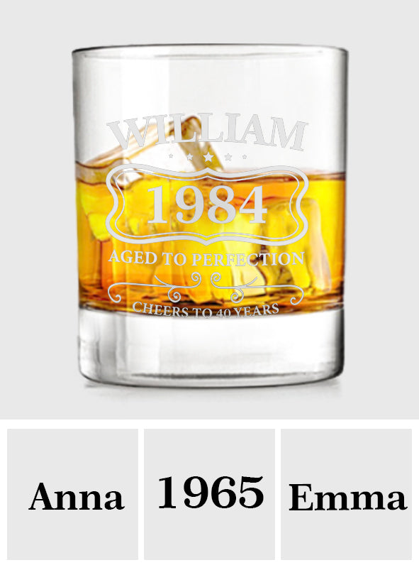 Happy Birthday - Personalized Birthday Whiskey Glass