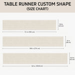 Grandma Grandpa's Pumpkin Patch - Personalized Grandma Custom Shape Table Runner