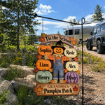 Grandma's Pumpkin Patch - Personalized Grandma Wood Sign With Stake