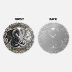 You & Me Dragon Couple - Personalized Dragon 3D Printed Cut Metal Sign