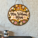 Back To School, Teacher Gift Idea - Personalized Teacher 2 Layered Wood Sign / Wood Plaque