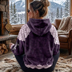 Floral Skull - Personalized Skull Fleece Hoodie